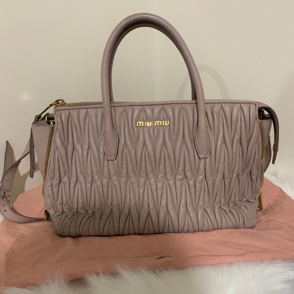 Authentic MiuMiu Nappa Leather Handbag - Picture 7 of 15